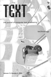 Text Technology: Vol. 13, No. 2